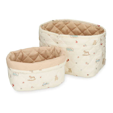 Cam Cam Copenhagen Quiltade Förvaringskorgar - 2 st. - OCS - Vintage Leksaker 