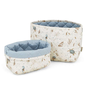 Cam Cam Copenhagen Quiltade Förvaringskorgar - 2 st. - OCS - Havsblomma 