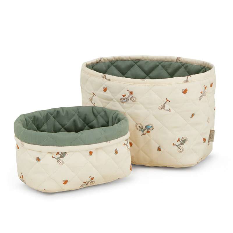 Cam Cam Copenhagen Quiltade Förvaringskorgar - 2 st. - OCS - Cyklar 