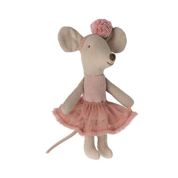 Maileg Ballerina Mus - Lillasyster - Rosa 
