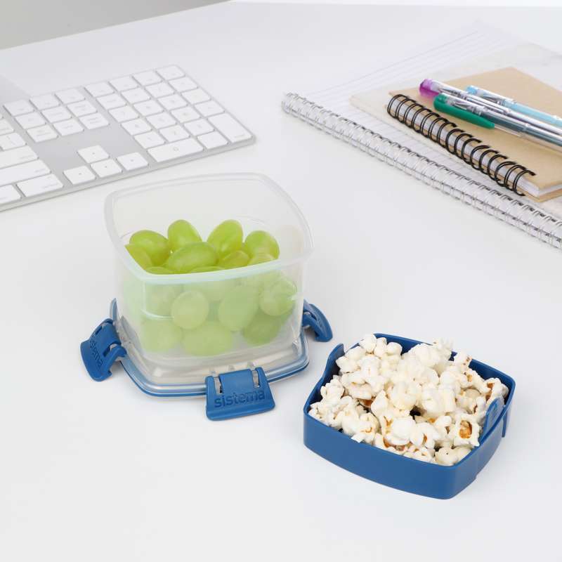 Sistema Snacklåda - Snack To Go - 400ml - Klar/Ocean Blue 