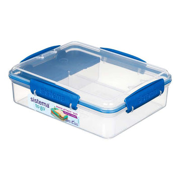 Sistema Matlåda - Snack Attack Duo To Go - 975ml - Klar/Ocean Blue 