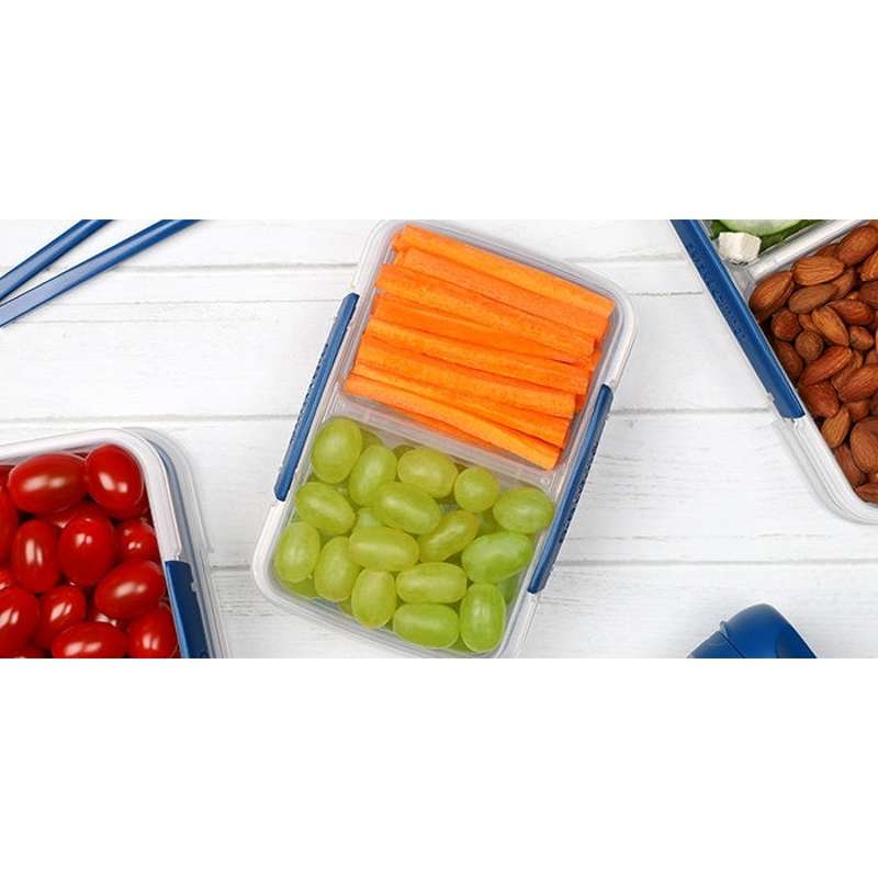 Sistema Snackbox - Liten Split - 350 ml. - Ocean Blue 