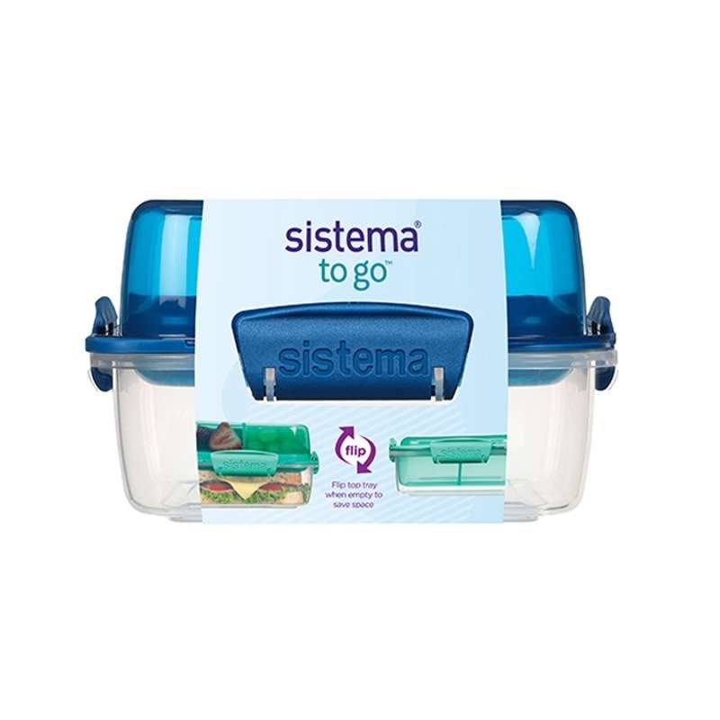 Sistema Matlåda - Lunch Stack To Go Square - 1.24L - Ocean Blue 