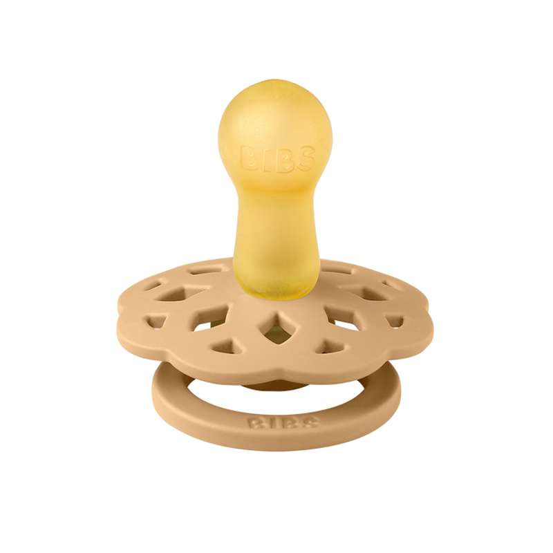 Bibs Boheme Napp - 2-Pack - strl. 2 - naturgummi - Öken Sand/Honungsbi 