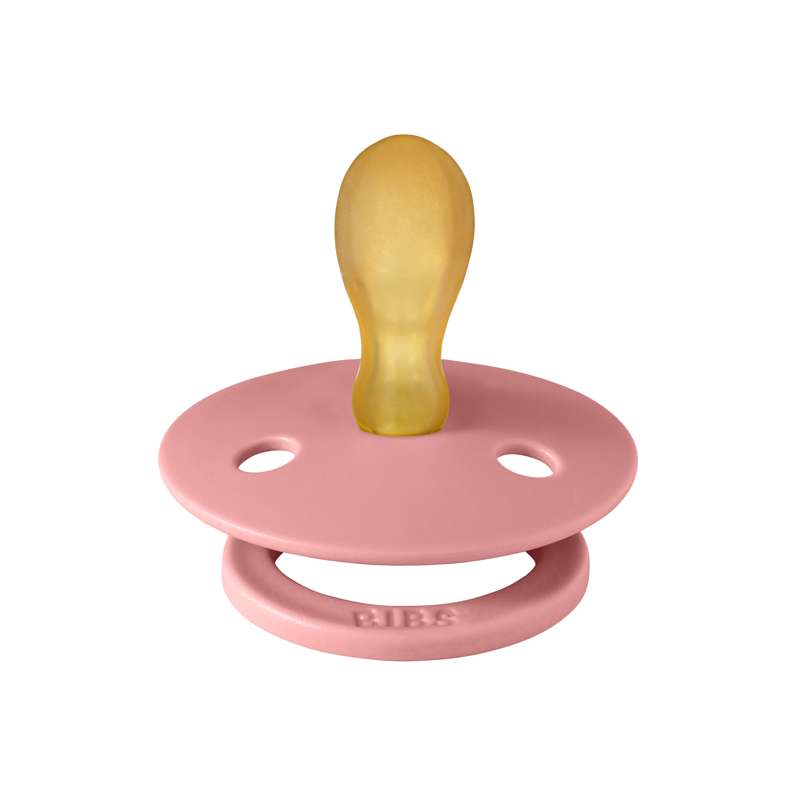 BIBS Symmetrisk Colour Sut - strl. 2 - naturgummi - Dammrosa 
