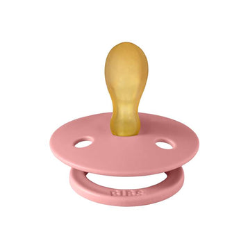 BIBS Symmetrisk Colour Sut - strl. 2 - naturgummi - Dammrosa 