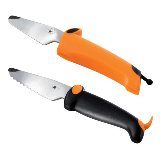 Kinderkitchen Barnkockknivset 2 st. - orange/svart