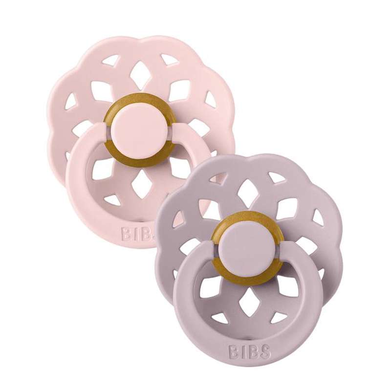Bibs Boheme Napp - 2-Pack - strl. 1 - naturgummi - Blossom/Dämpad Lila 