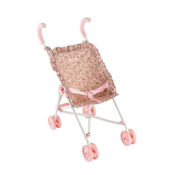 Asi Drömmar Klapvagn till Docka - Liten - Vintage Rosa 