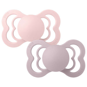 Bibs Supreme Napp - 2-Pack - strl. 2 - Silikon - Blossom/Dämpad Lila 