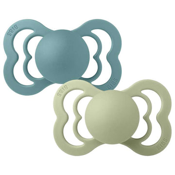 Bibs Supreme Napp - 2-Pack - strl. 2 - Silikon - Island Sea/Sage 