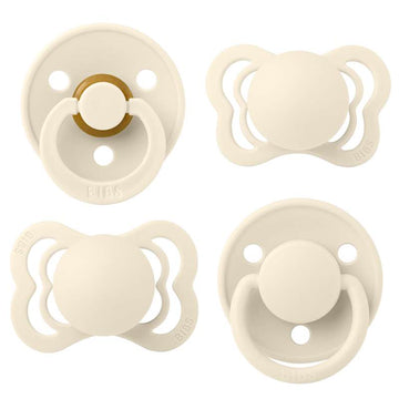 BIBS Try-It Collection - 4 Olika Nappflaskor - strl. 1 - Elfenben 