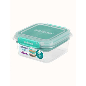 Sistema Square Stax To Go - 1.15L - Mintgrön Teal 