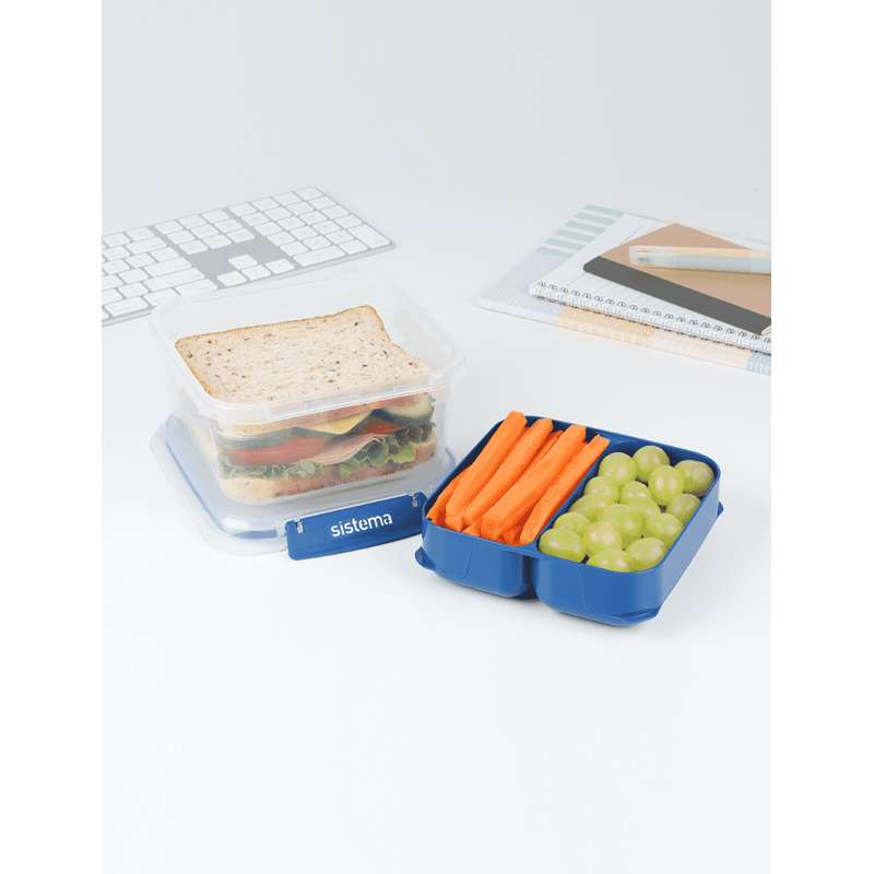 Sistema Square Stax To Go - 1.15L - Ocean Blue 