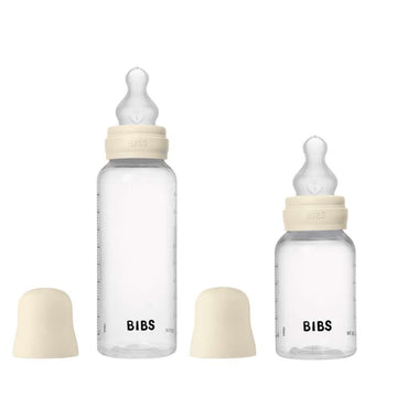 BIBS Flaska - Grow and Flow Sutteflaskeset - Plast - Silikon/Rund - 150 ml./270 ml. - 2-Pack - Elfenben 