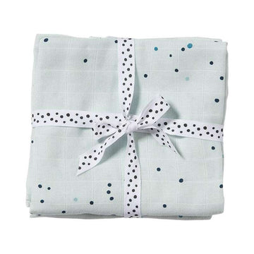 Done by Deer Stofblöjor i 2-pack - Dreamy Dots - Blå 