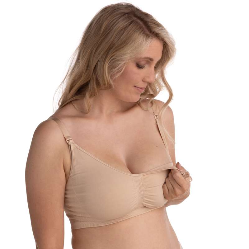 Carriwell Ny mamma Carri-Gel Amnings-bh sömlös - honung 