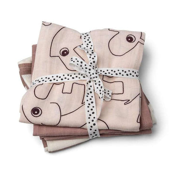 Done By Deer Tygservett 3-pack - Deer friends powder 