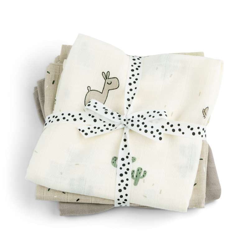 Done By Deer Stofblöjor i 3-pack - Lalee - GOTS Certifierad (Sand) 