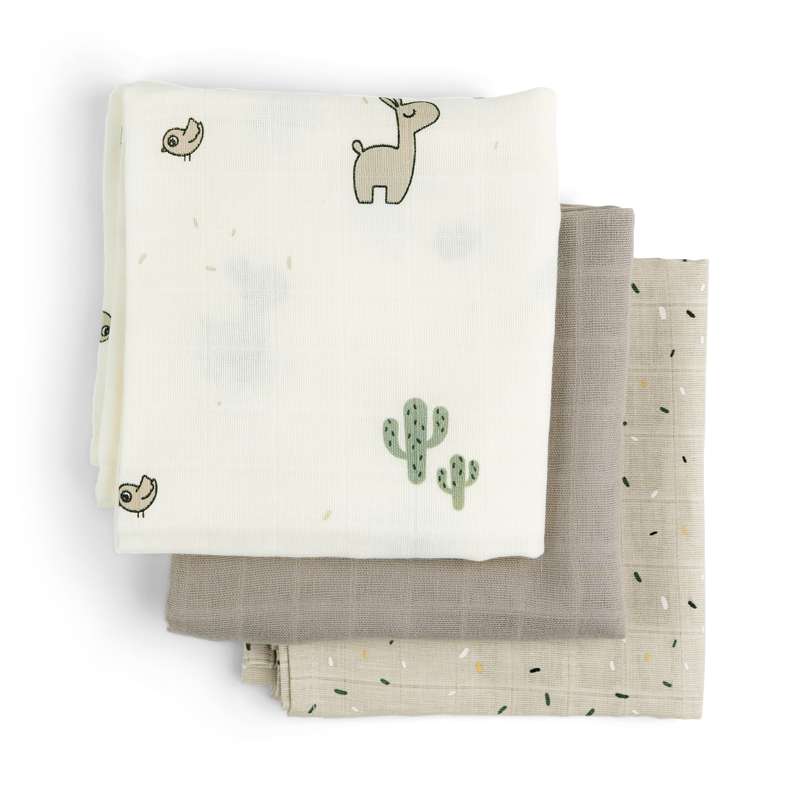 Done By Deer Stofblöjor i 3-pack - Lalee - GOTS Certifierad (Sand) 