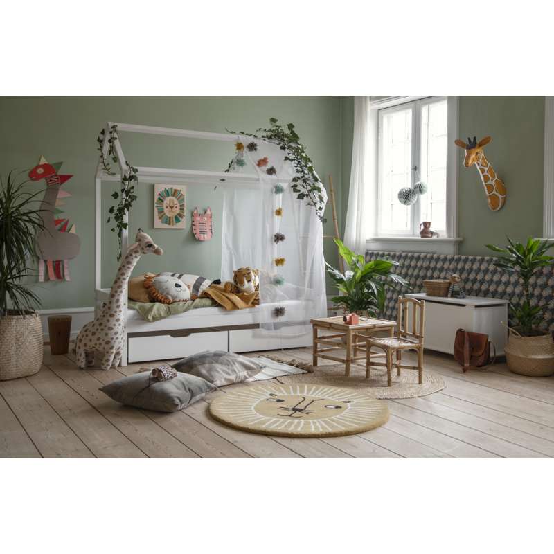 Hoppekids ECO Comfort - Hussäng m. Skuffeset - 70x160 cm. - Vit 