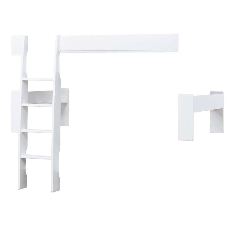 Hoppekids PURE - Våningsäng Modul - 90x200 cm - Vit 