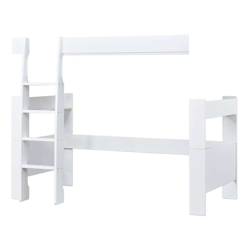 Hoppekids PURE - Loftsäng Modul - 90x200 cm - Vit 