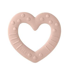 BIBS Spela - Baby Bitie Bitering - Hjärta - Blush 