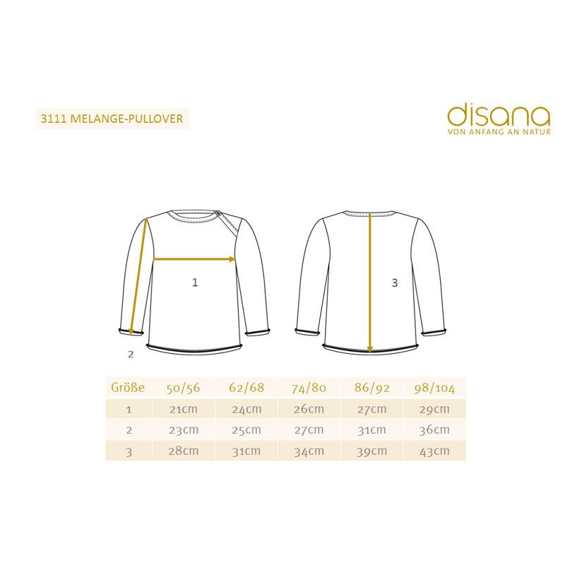 Disana Melange Sweater - Merinoull - Grå/Natur 