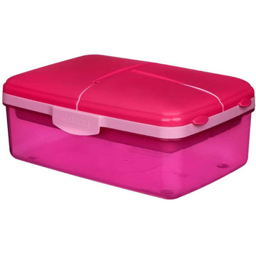 Sistema Matlåda m. Drickflaska/Kylklamp - Slimline Quaddie - 1.5L - Rosa 