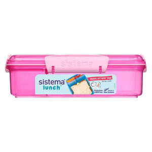 Sistema Matlåda - Snack Attack - 3 Fack - 975 ml - Rosa