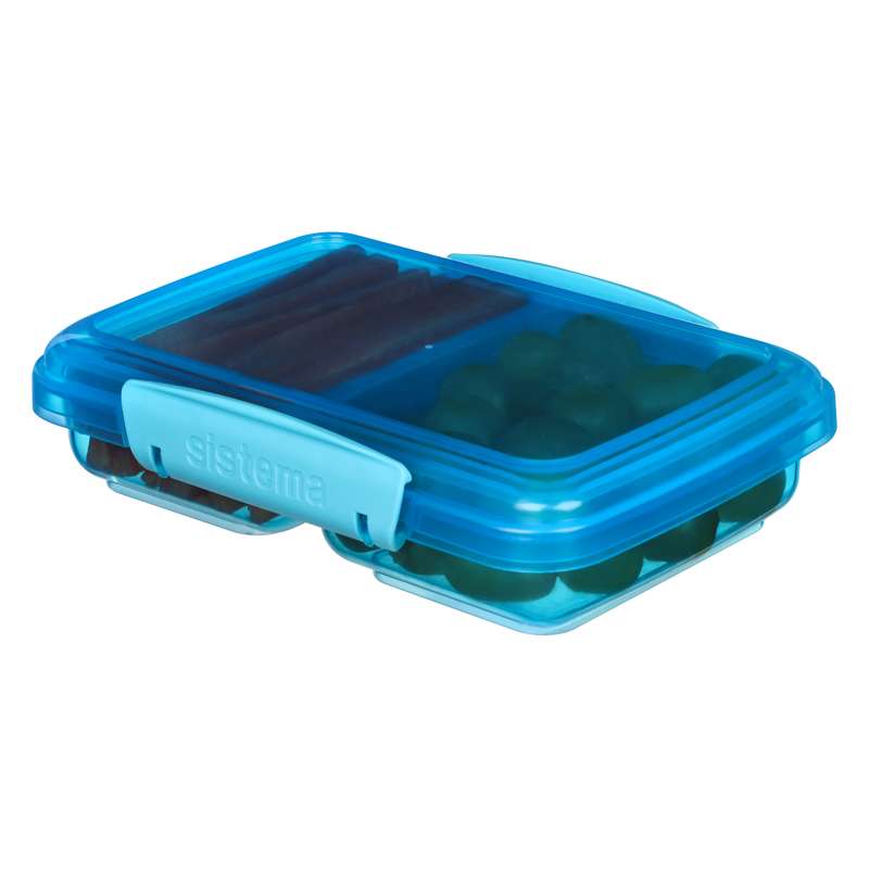 Sistema Snackbox - Liten Split - 350ml - Blå 