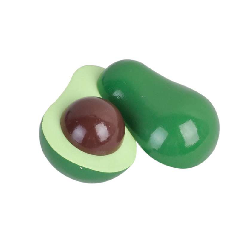 MaMaMeMo Lekmat i Trä - Avokado - 2 Delar 