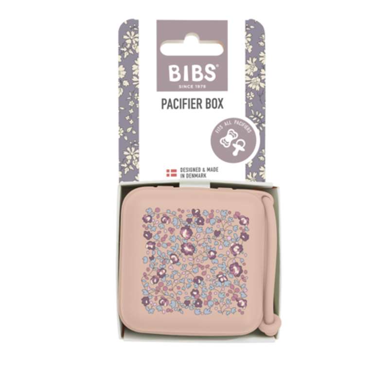BIBS Tillbehör Nappbox - Suttebox - Liberty - Eloise/Blush 