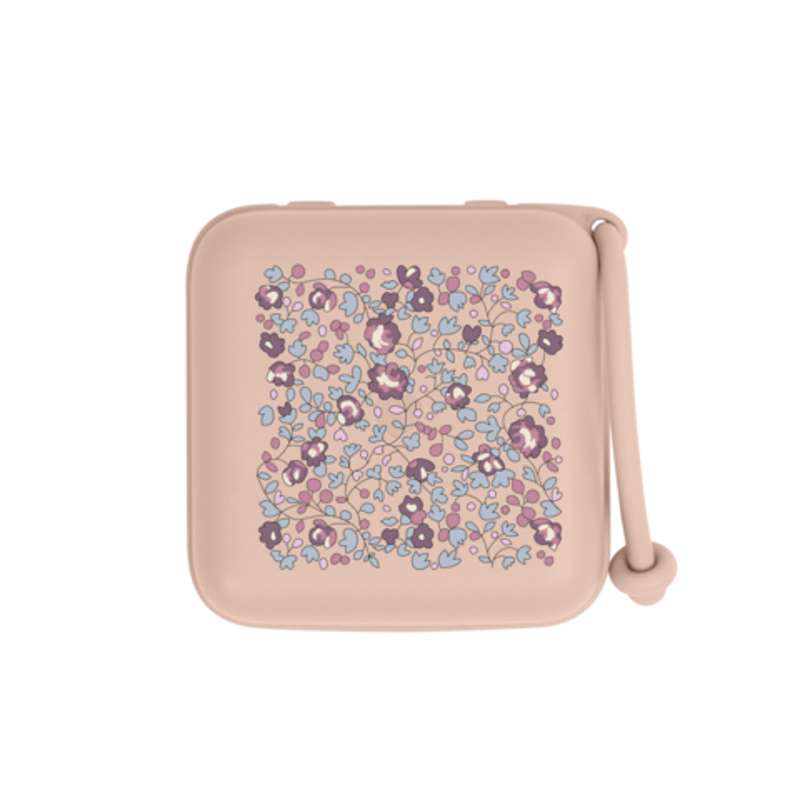 BIBS Tillbehör Nappbox - Suttebox - Liberty - Eloise/Blush 