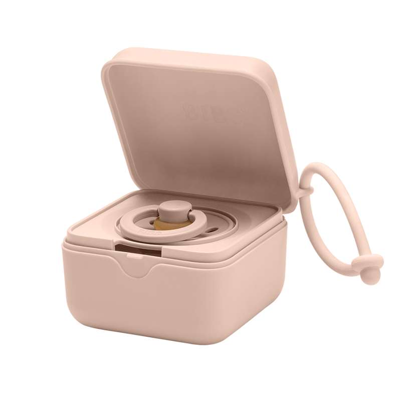 BIBS Tillbehör Nappbox - Suttebox m. Plats för 3 Nappar - Blush 