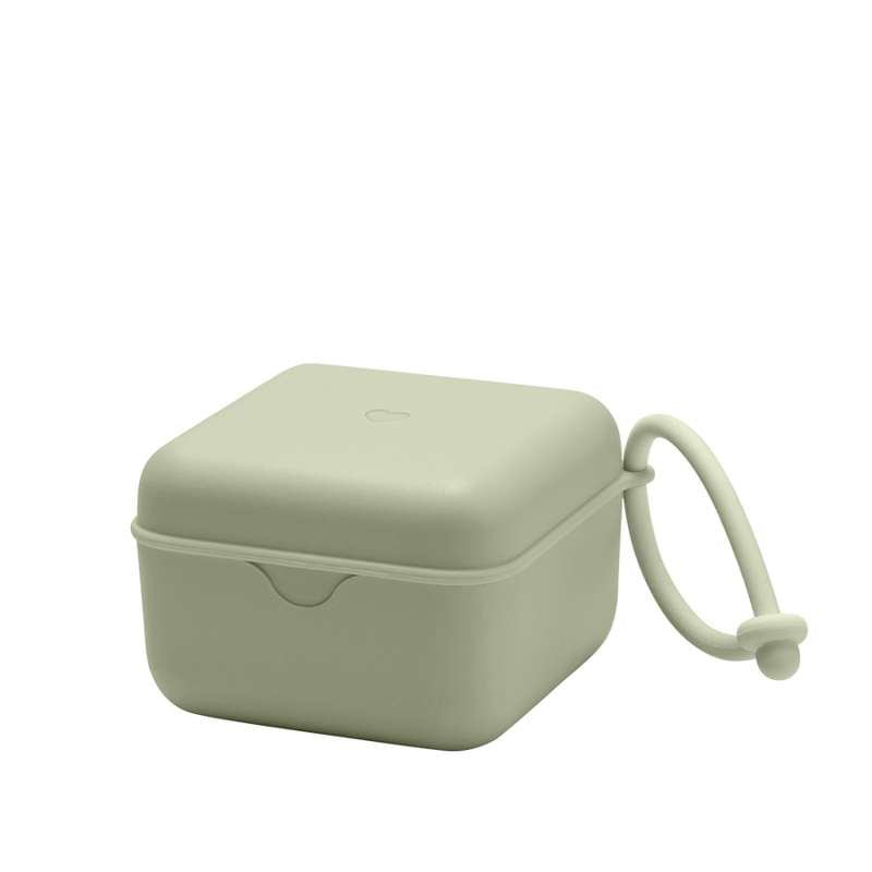 BIBS Tillbehör Nappbox - Suttebox med plats för 3 nappar - Salvia 