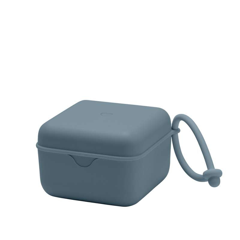 BIBS Tillbehör Nappbox - Suttebox med plats för 3 nappar - Petrol 