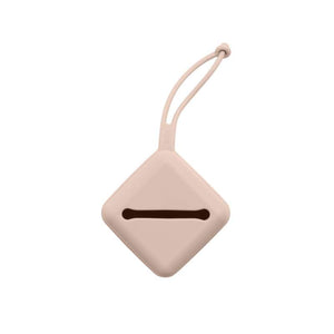 BIBS Tillbehör Napphållare - Silikon - Suttebox med Plats för 3 Nappar - Blush 