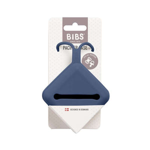 BIBS Accessories Napphållare - Silikon - Nappbox med plats för 3 nappar - Steel Blue
