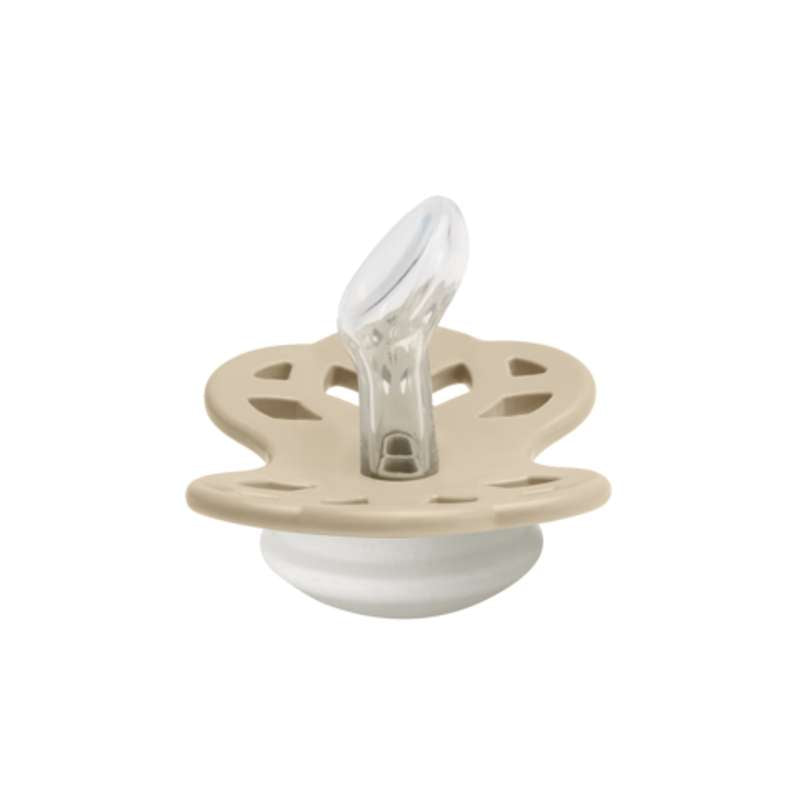 BIBS Anatomisk Infinity Sut - strl. 1 - Silikon - GLOW - Vanilj 