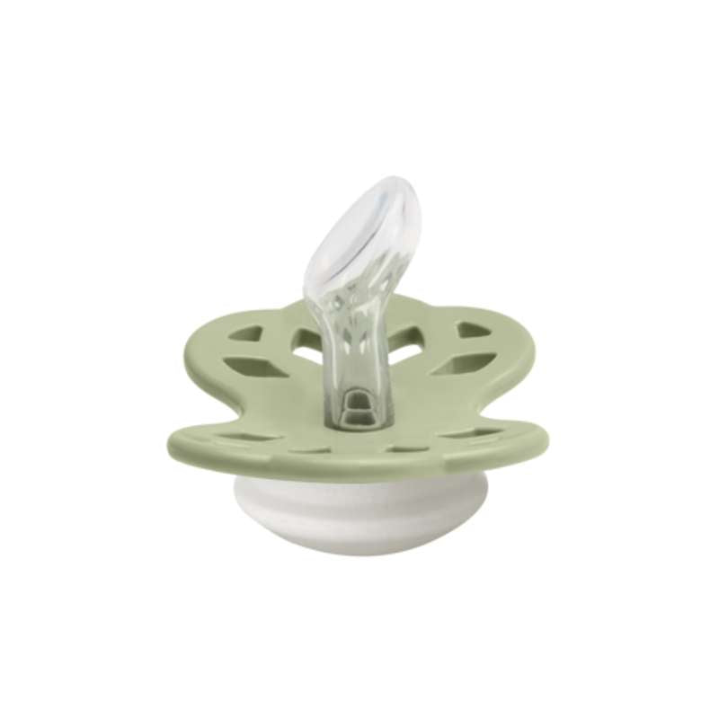 BIBS Anatomisk Infinity Sut - strl. 1 - Silikon - GLOW - Salvia 