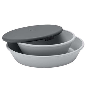 BIBS Middagssats - Tallrik och Skål m. Lock - Moln 