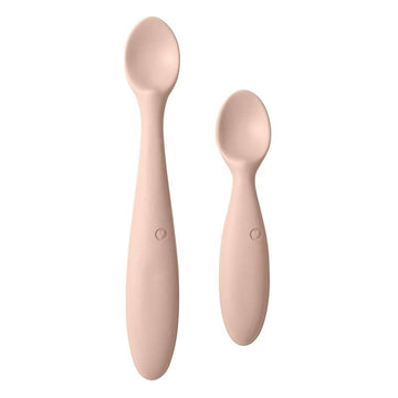 BIBS Middagssked - Stor och Liten Sked - Blush 