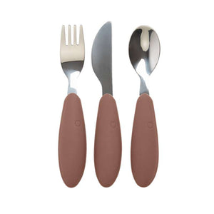 BIBS Middagsbestickset m. 3 Delar - Woodchuck 