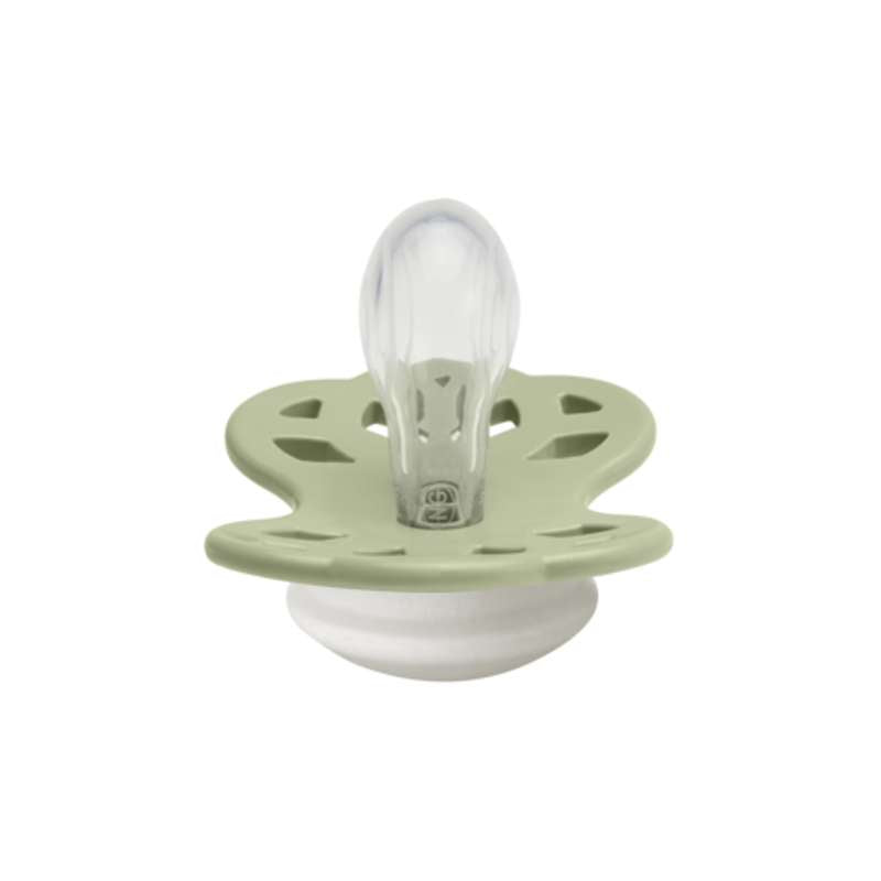 BIBS Symmetrisk Infinity Sut - strl. 1 - Silikon - GLOW - Salvia 