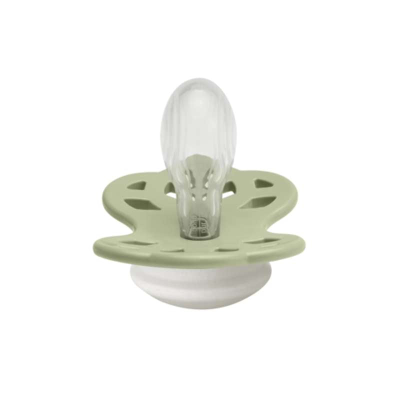 BIBS Symmetrisk Infinity Sut - strl. 2 - Silikon - GLOW - Salvia 