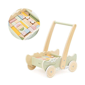 Kid'oh Gåvagn m. Klossar - 2-i-1 - Krokodil 