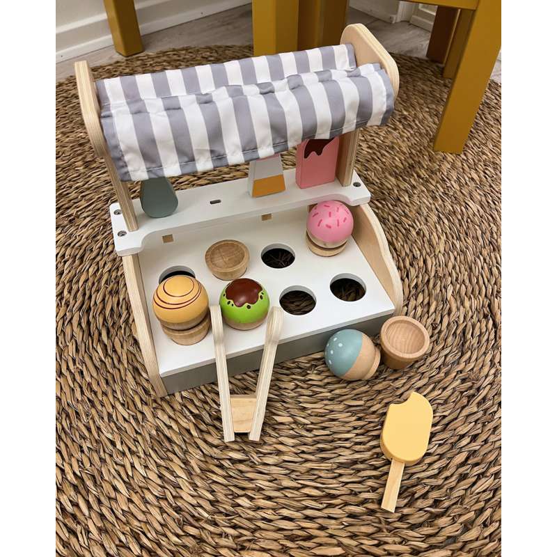 Kid'oh Isbutik med tillbehör i trä 